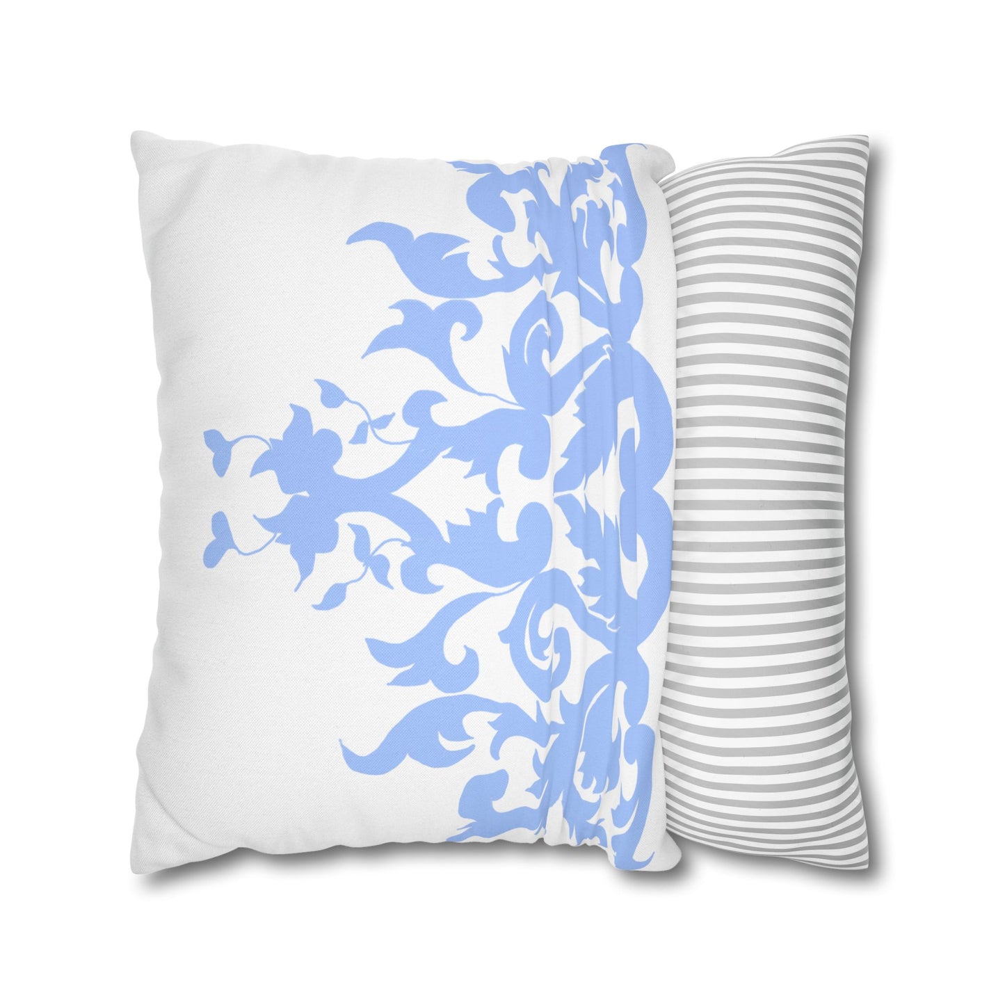 Blue and White Porcelain Square Pillowcase