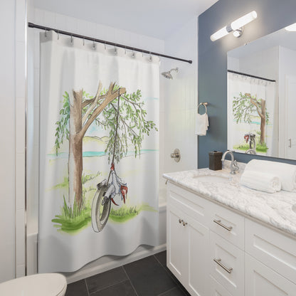 Shower Curtain Dog Fun