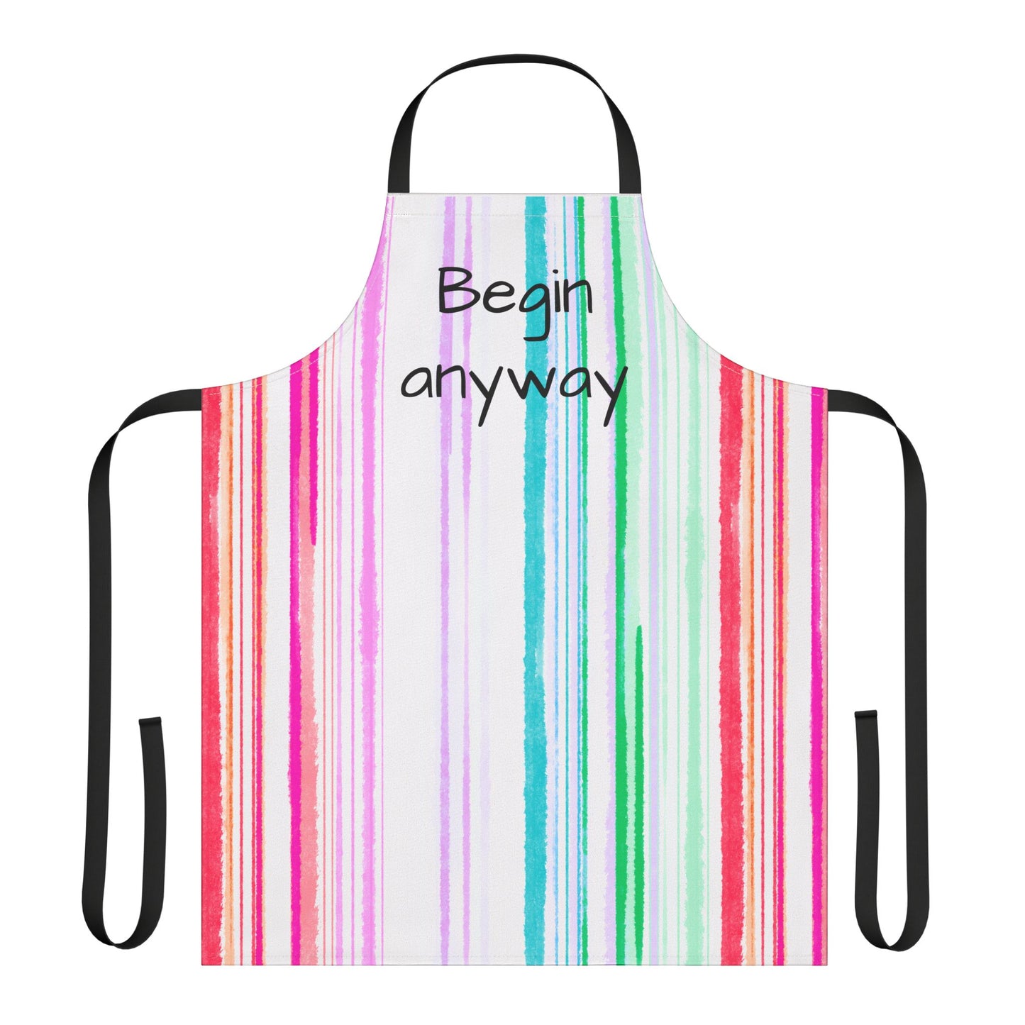 Watercolor Stripes Apron  Begin Away