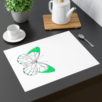 Placemat, 1pc Lucy Butterfly Green