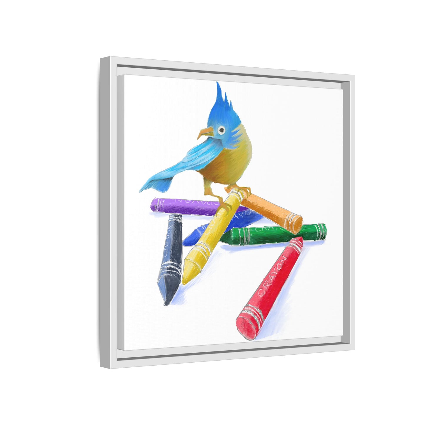 Jolly Birds Matte Canvas Framed