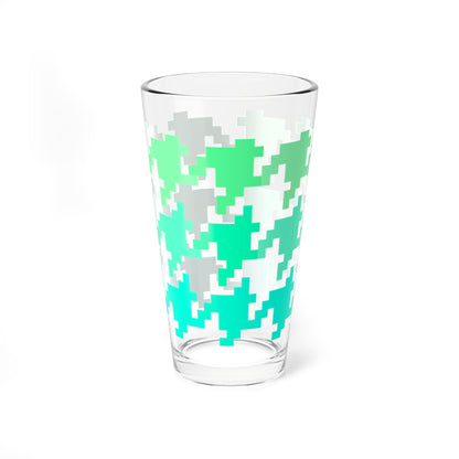 Mixing Glass, 16oz Houndstooth Fun