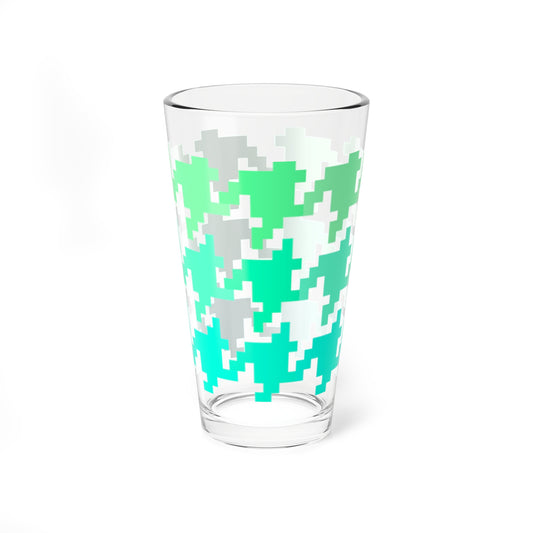Mixing Glass, 16oz Houndstooth Fun