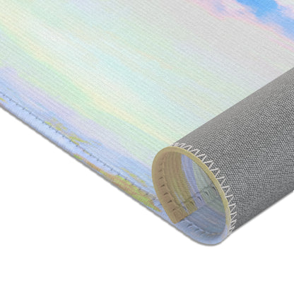 Joyful Landscapes Indoor Area Rug, Sky Blue