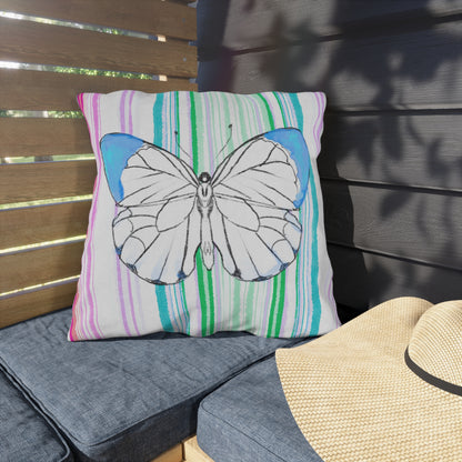 Pillows Outdoor Watercolor Butterfly Whimsy