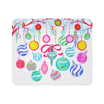 Fleece Sherpa Blanket Christmas Snuggle