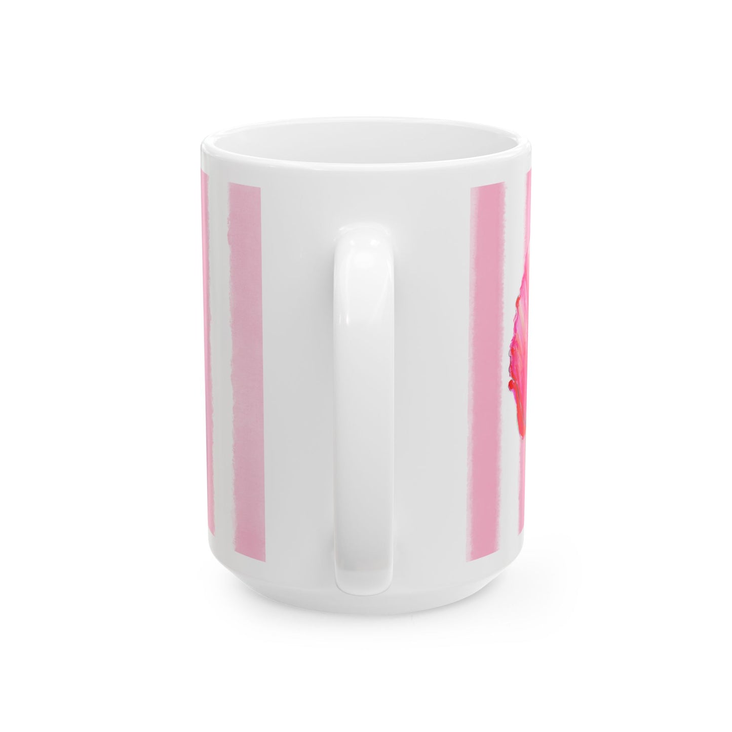 Dancing Tulips Mug Pink Red