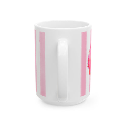 Dancing Tulips Mug Pink Red