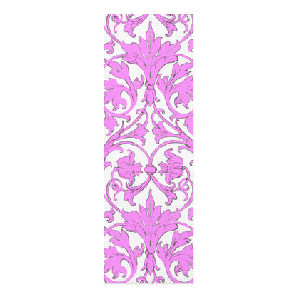 Scrollwork Exercise Mat Pink