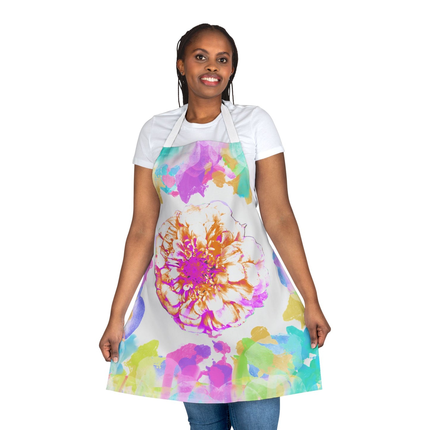 Zinnia Color Splash Apron