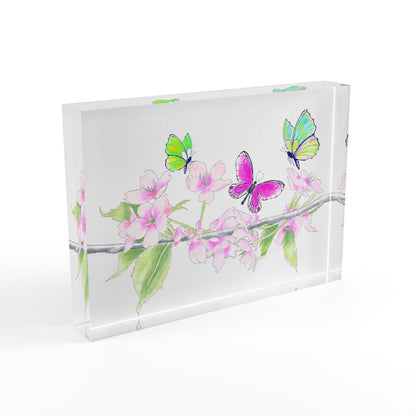 Blossom Whirl Acrylic Art Block