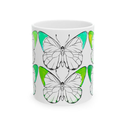 Chroma Ceramic Mug, (11oz, 15oz) Green
