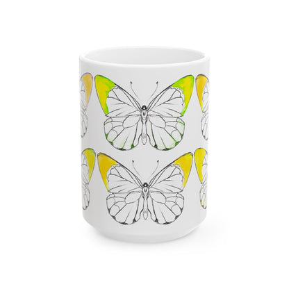 Chroma Ceramic Mug, (11oz, 15oz) Yellow