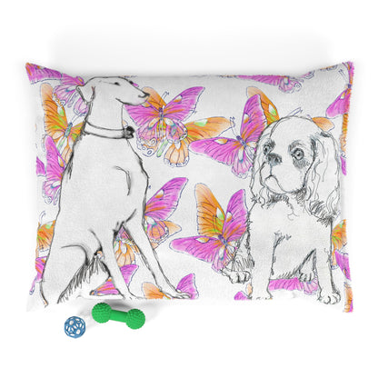 Dogi Butterfly Flutter Pet Bed Pink and Orange