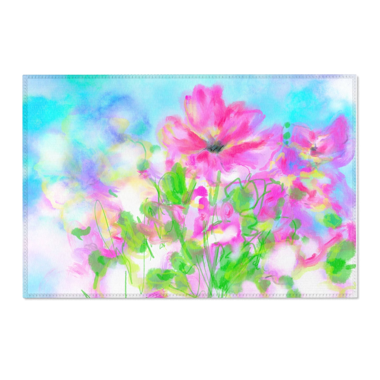 Joyful Landscapes Indoor/Outdoor Rug Floral Garden