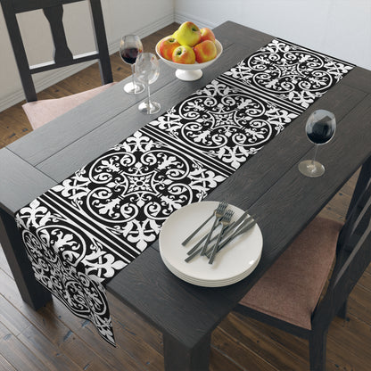 Scrollwork Table Runner (Cotton, Poly)