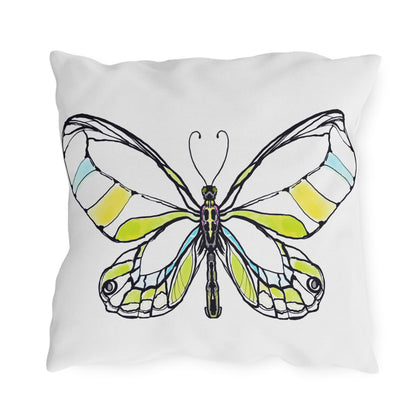 Outdoor Pillows Lulu Butterflies Yellow
