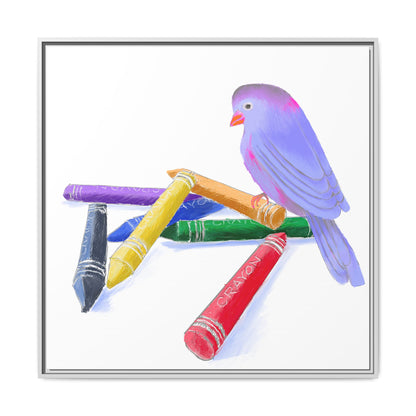 Jolly Birds Matte Canvas Framed