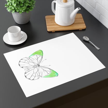 Placemat, 1pc Lucy Butterfly Soft Green