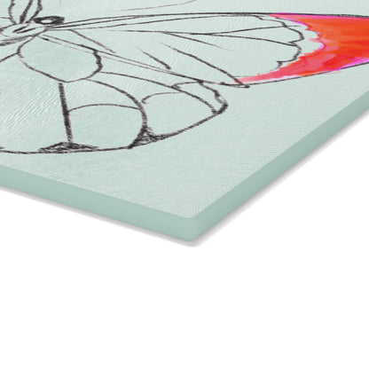 Chroma Glass Cutting Board Red