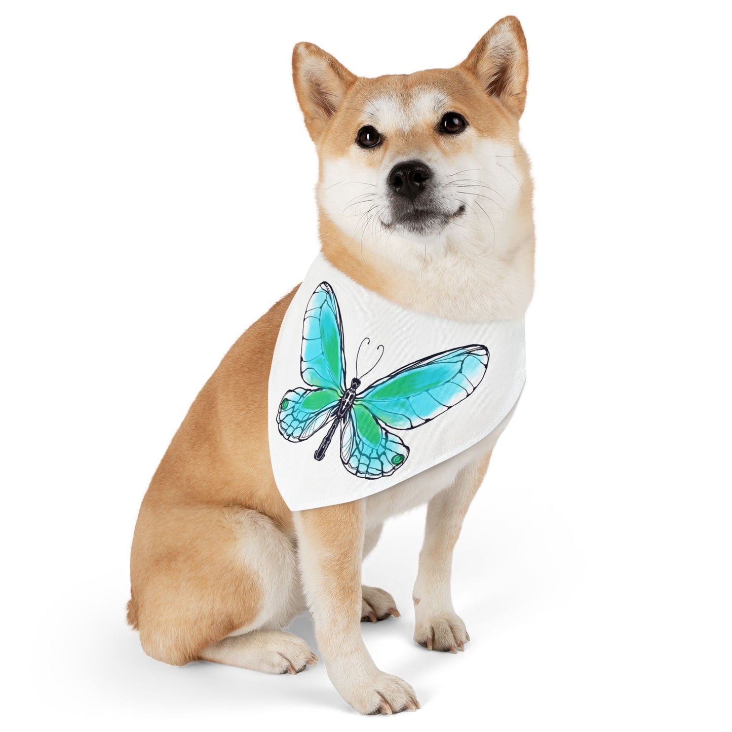 Pet Bandana Collar Colorful Flutter Charm
