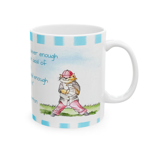 Kitty Fun Mug “For a man to be clever…”