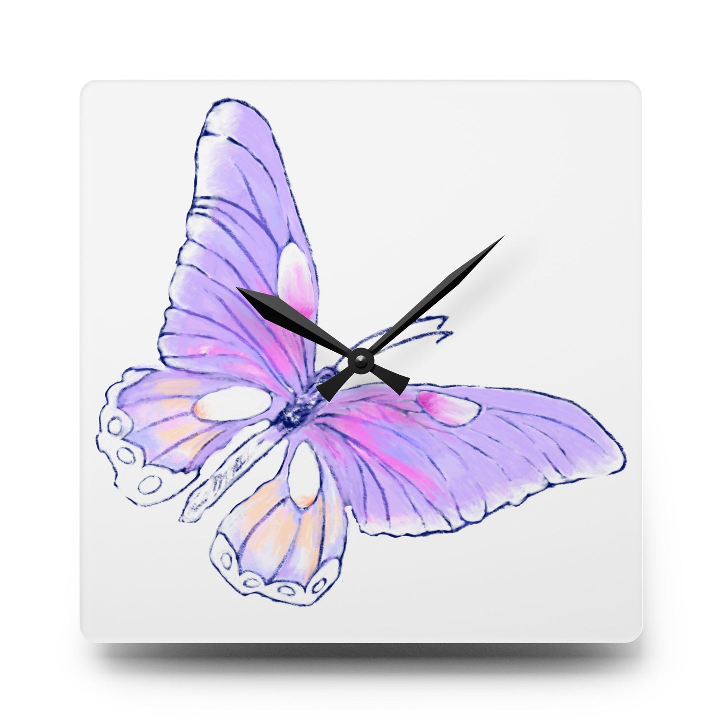 Swing Wall Clock Lilac