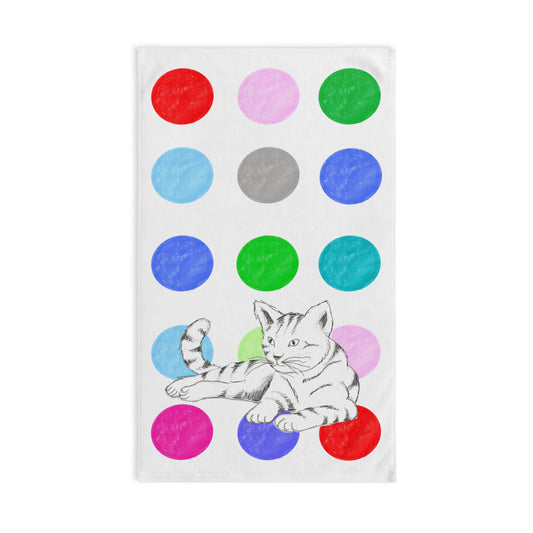 Kitty Fun Hand Towel Multi-Color