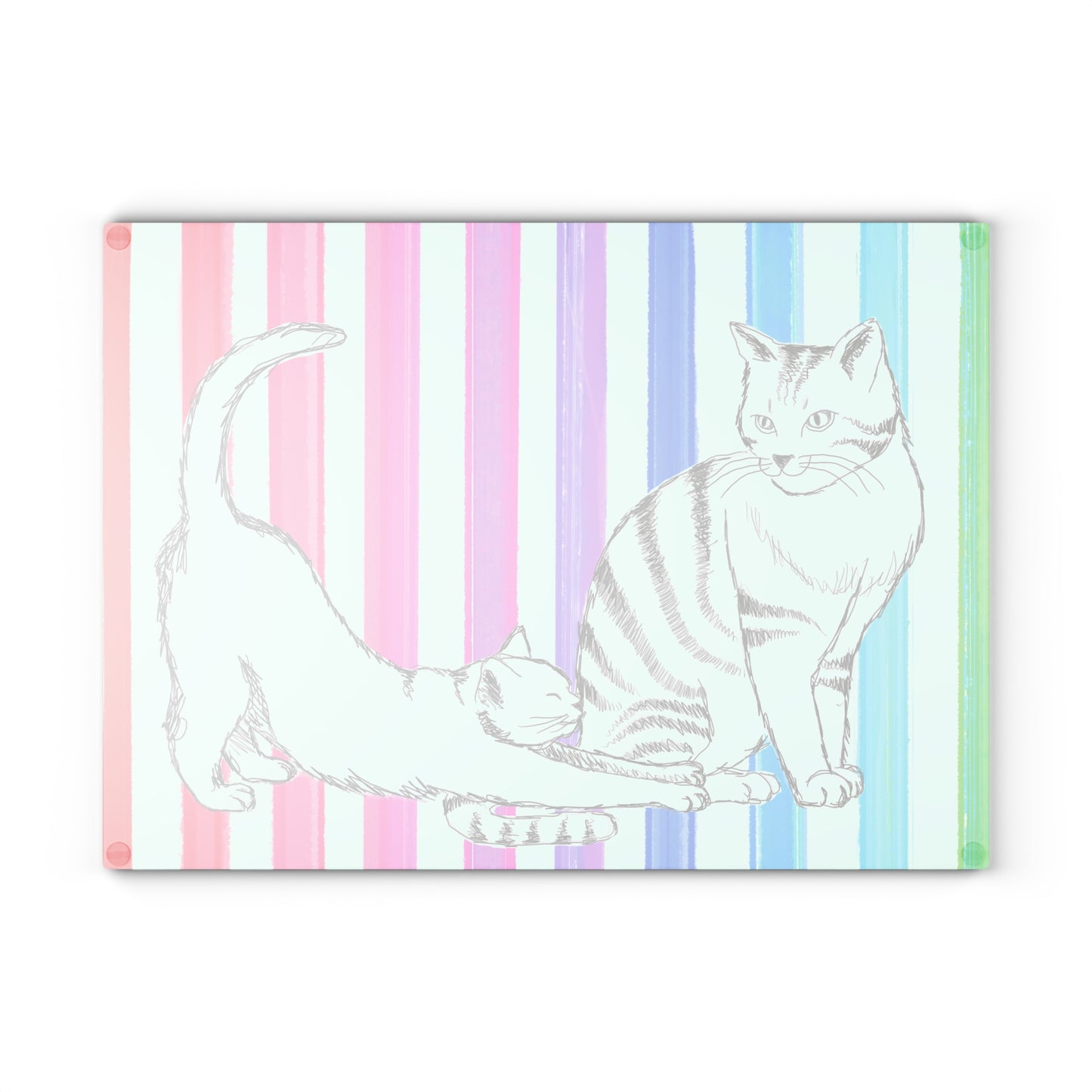 Glass Cutting Boards Kitty Fun