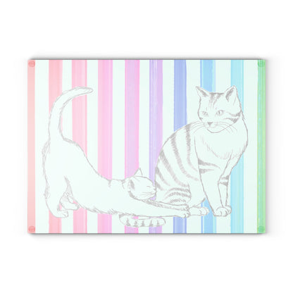 Glass Cutting Boards Kitty Fun