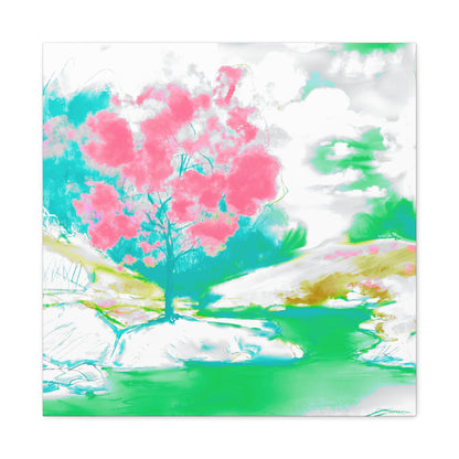 Joyful Landscape Matte Canvas, Stretched, 1.25"