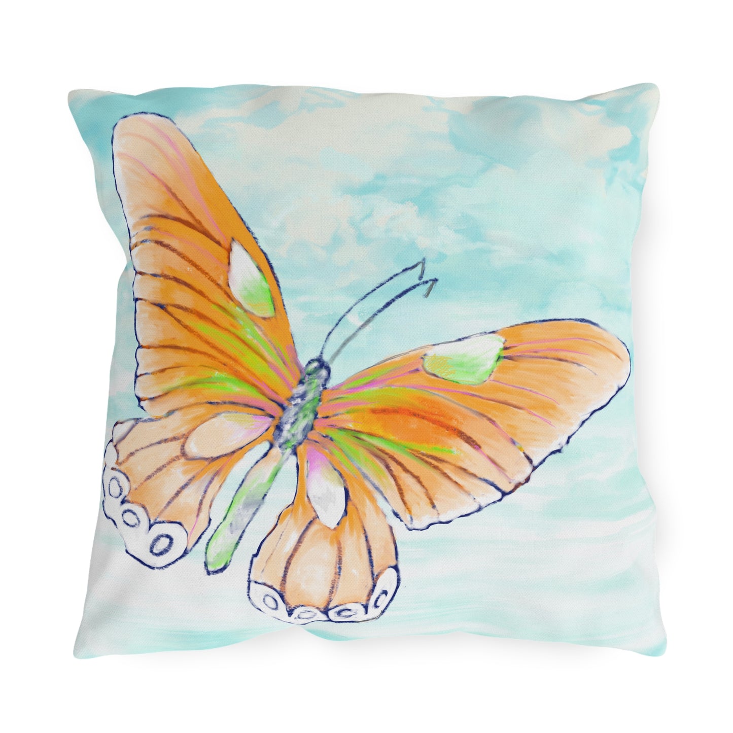 Outdoor Pillows Butterfly Flutter