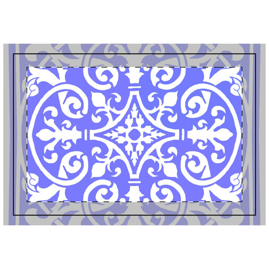 Quilted Placemat Hand-Drawn Classic