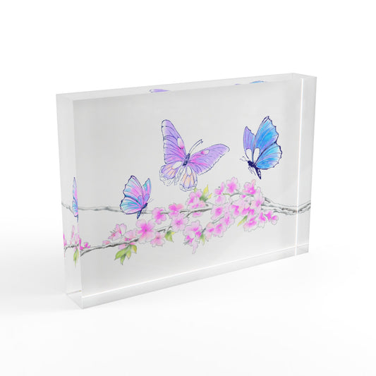 Blossom Whirl Acrylic Art Block