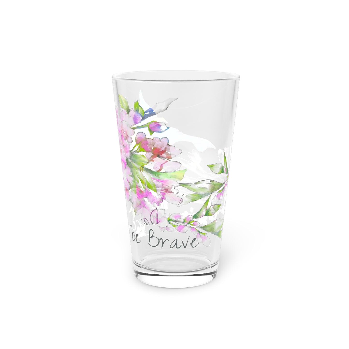 Cherry Chirp Pint Glass "Dare to be Brave"