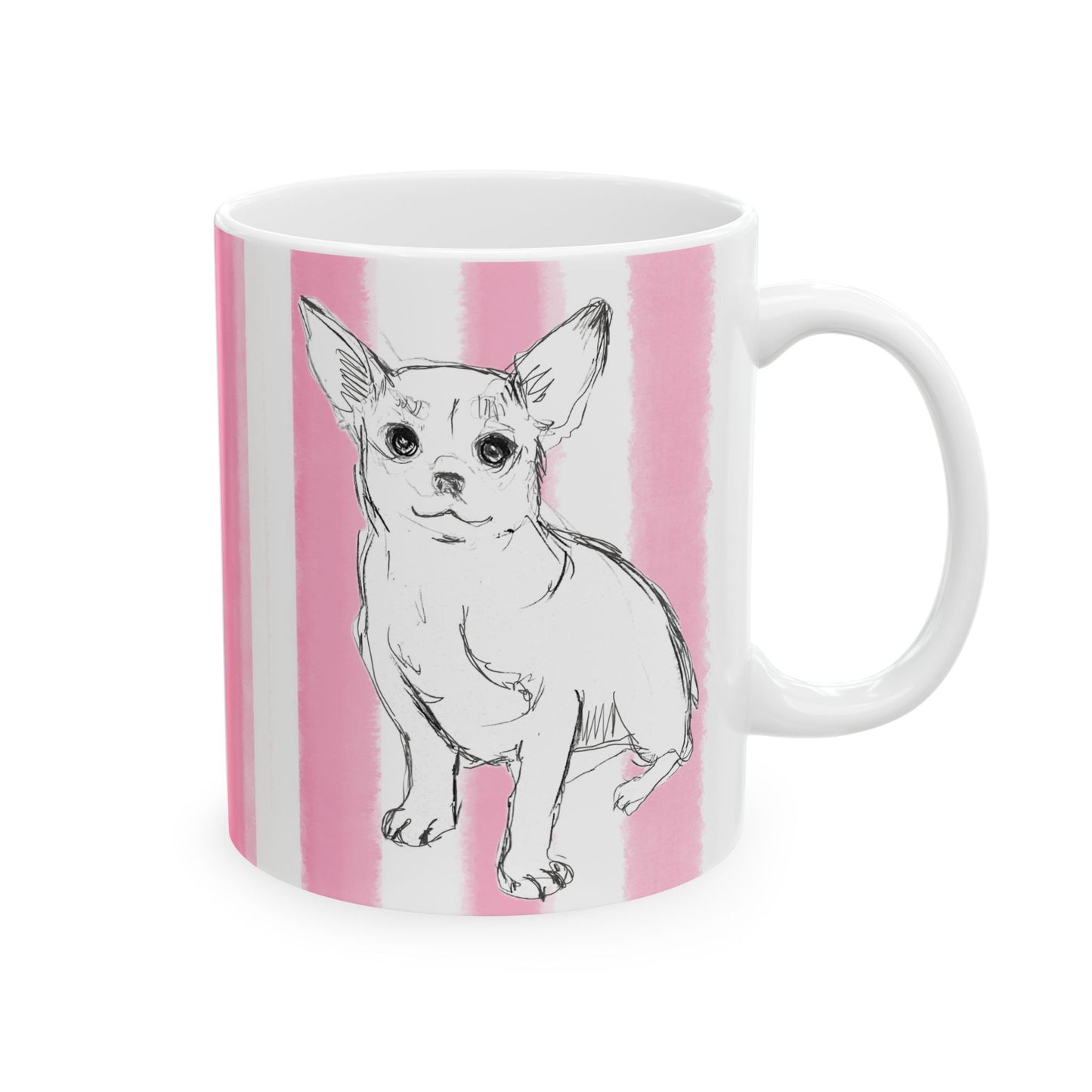 Dogi Fun with Pink Stripes