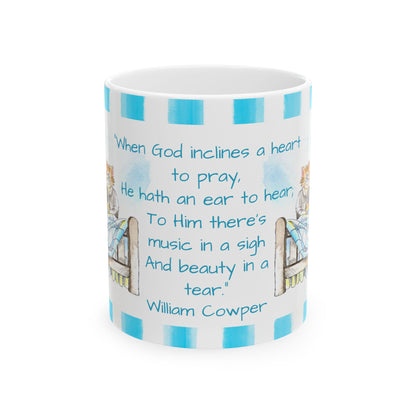 Kitty Fun Mug “When God inclines…”