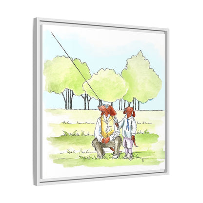 Dogi Fun Matte Canvas Framed
