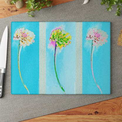 Glass Cutting Boards Zinnia Color Story