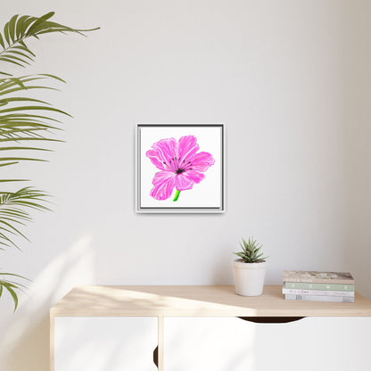 Dancing Tulips Matte Canvas, Framed Cool Pink
