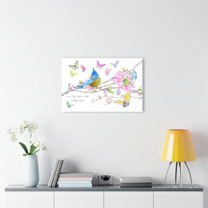 Blossom Whirl Acrylic Print French Cleat Hanging C-Bottom Picture "We Fly Where God Thinks Best"