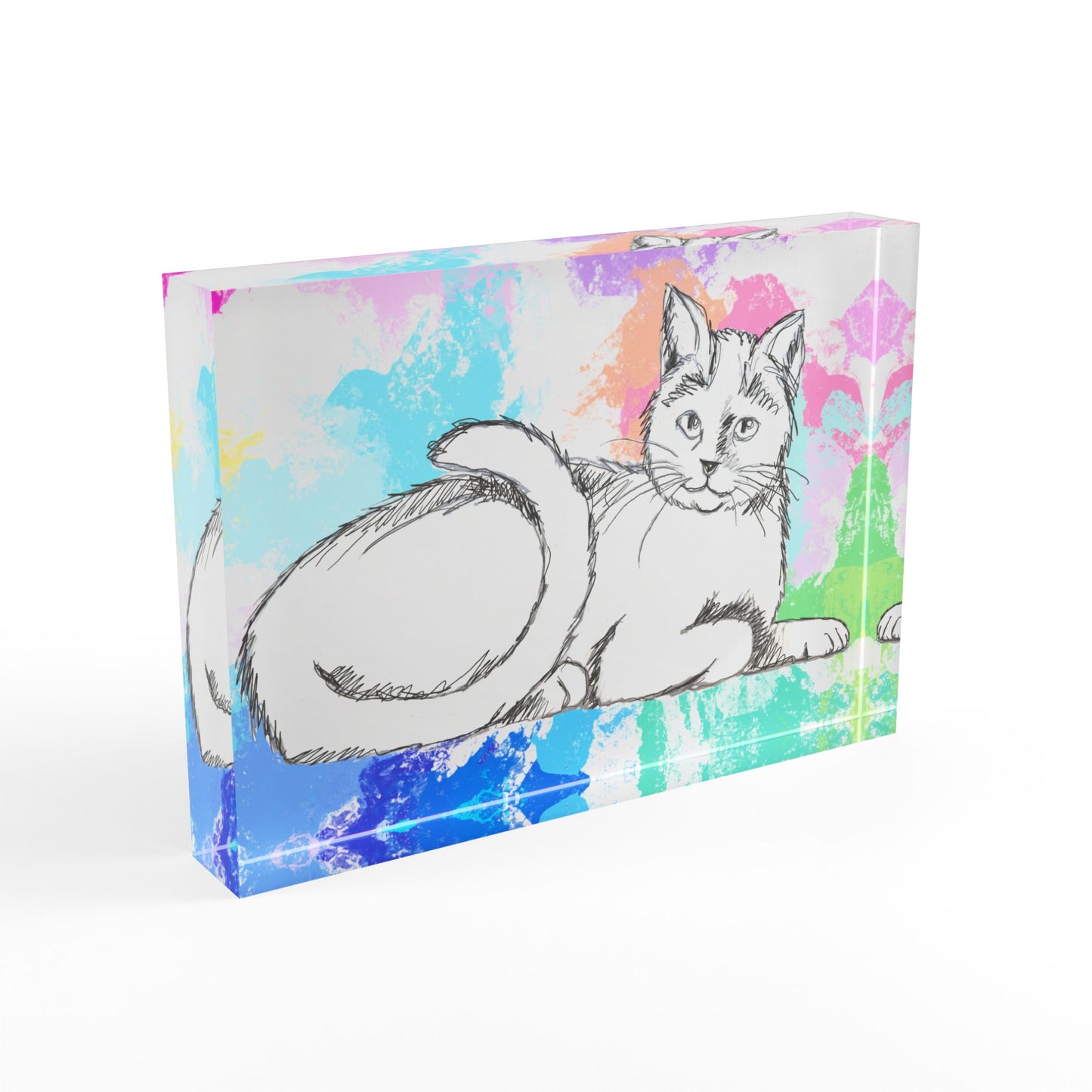 Kitty Fun Acrylic Block