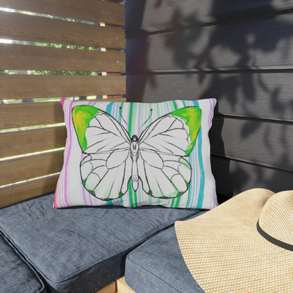 Copy of  Pillows Outdoor Watercolor Butterfly Whimsy
