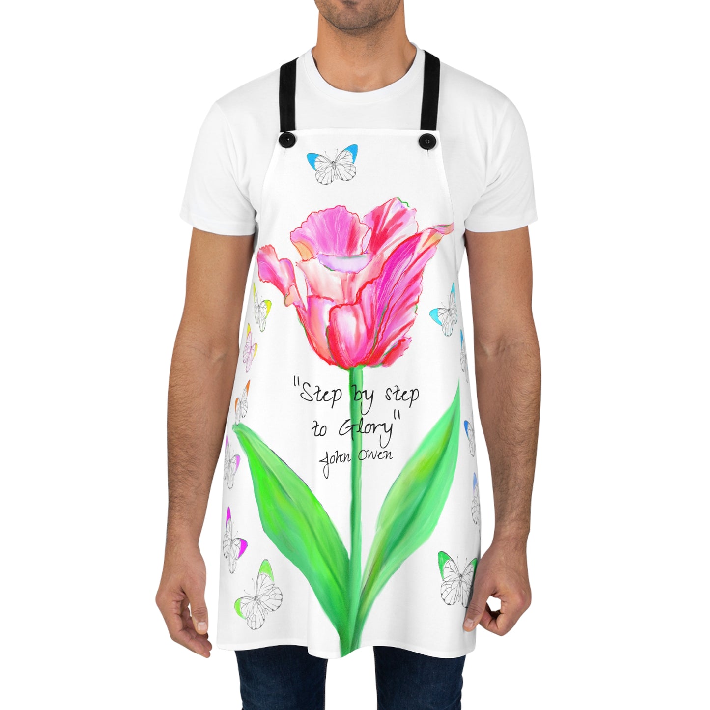 Vibrant Tulips Apron Step By Step to glory John Owen