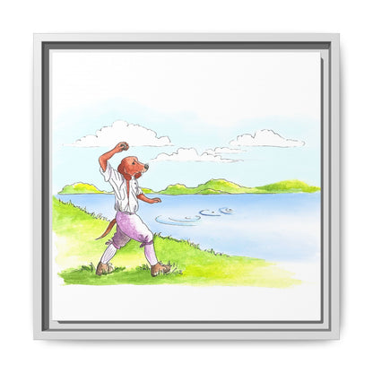 Dogi Fun Matte Canvas Framed