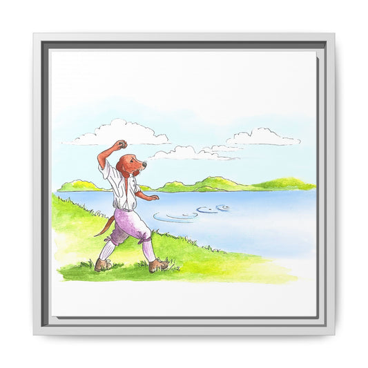 Dogi Fun Matte Canvas Framed