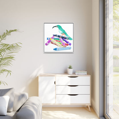 Jolly Birds Matte Canvas Framed