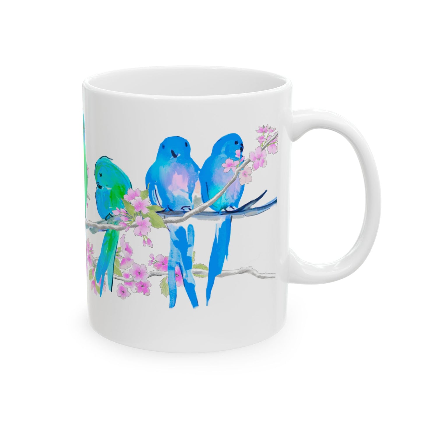 Blossoms & Birds Ceramic Mugs