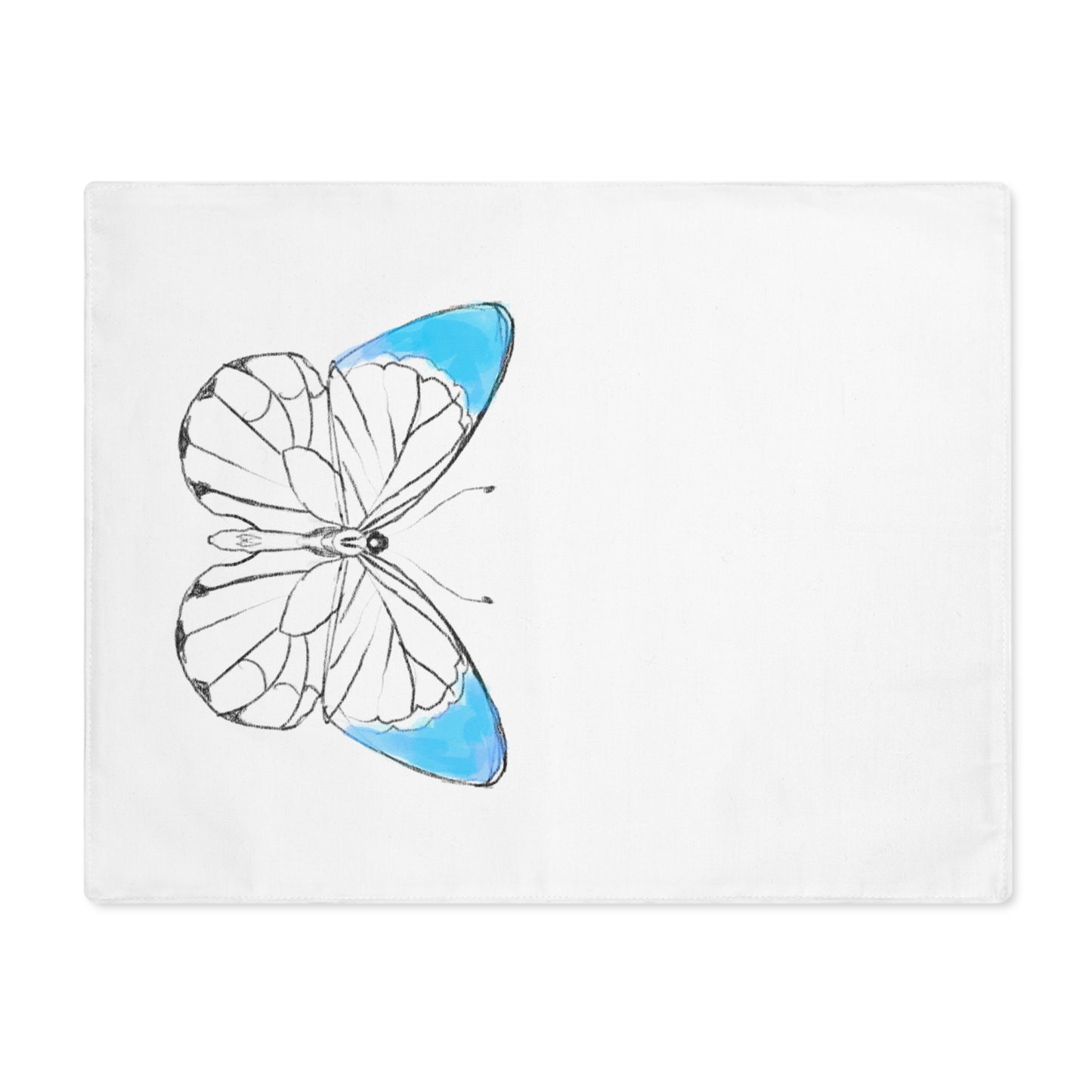 Placemat, 1pc Lucy Butterfly  Sky Blue