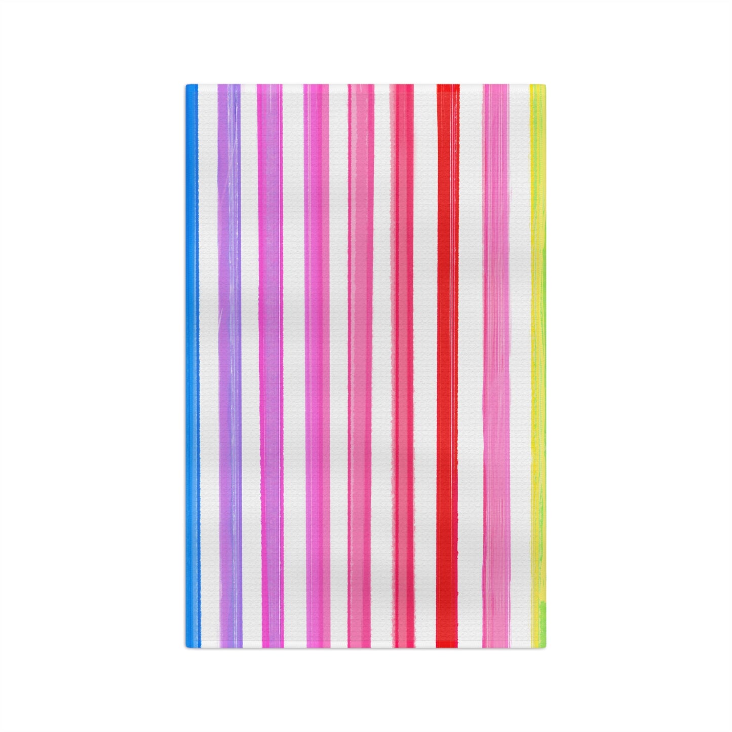 Watercolor Stripes Tea Towel